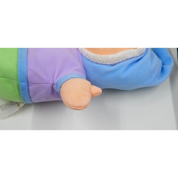 Playskool Glo Worm Plush Lullaby Musical Nightlight Face Blue Green Works 2003 - Picture 8 of 12